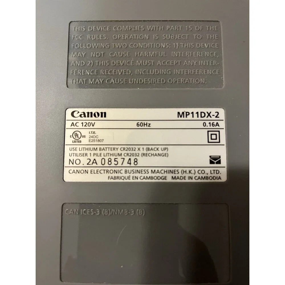 Canon mp11dx 12